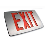 Red Letter Exit Signs