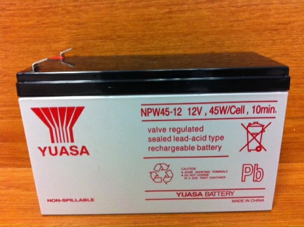 NPW45-12 12V , 45W/CELL , 10MIN. | Yuasa | Emergency Lighting |Yuasa